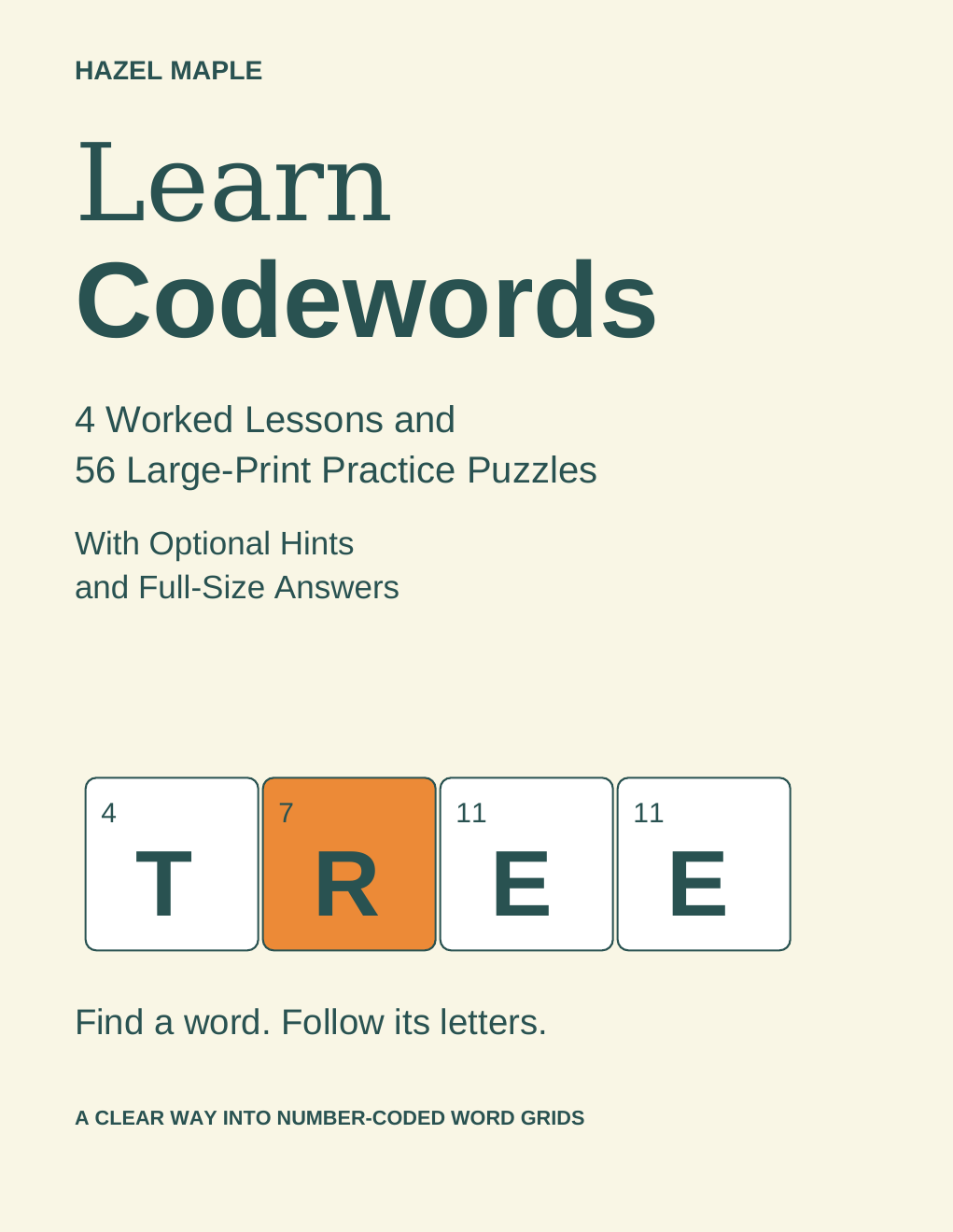 Learn Codewords by Hazel Maple, paperback front cover.
